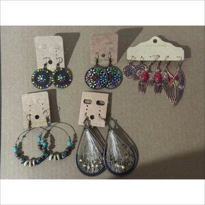 Beonon  Vintage Boho Dangle Earrings Set 7 Pairs